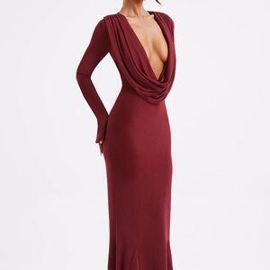 MARTINA MAXI DRESS - Burgundy Dress